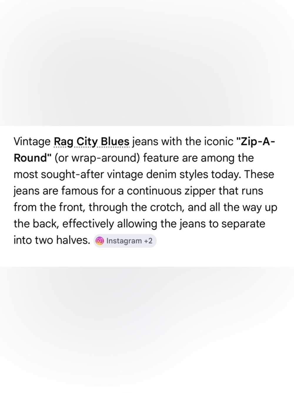 RARE Vintage Iconic Rag City Blue Jeans - Picture 10 of 10